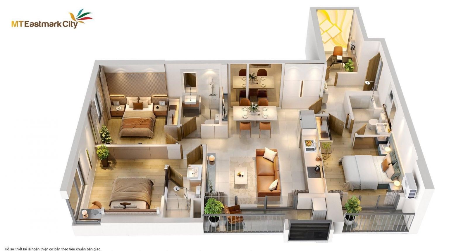 Dự án MT Eastmark City - Bảng giá và Chiết khấu 11/2025 36 3PN