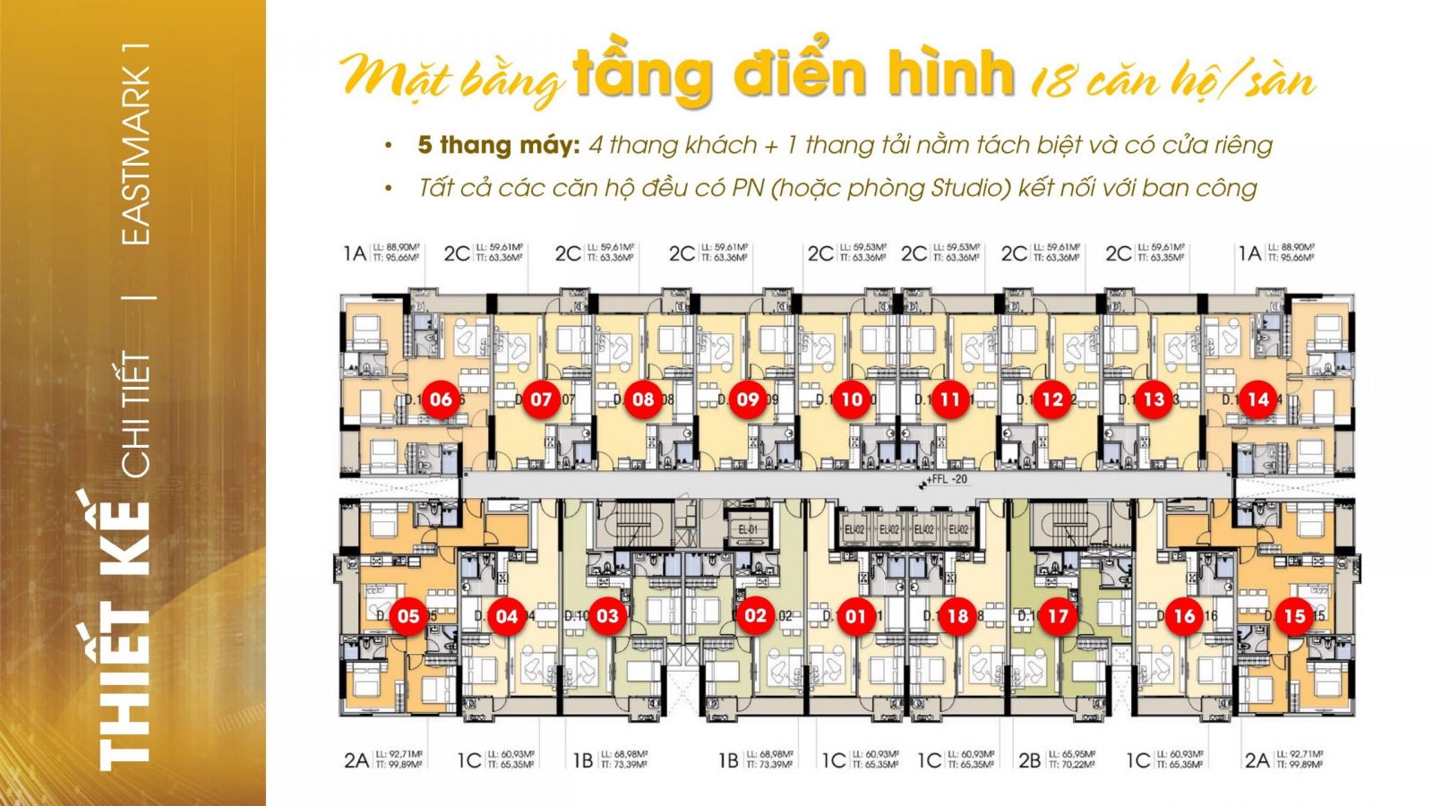 Dự án MT Eastmark City - Bảng giá và Chiết khấu 11/2025 18 tang dien hinh